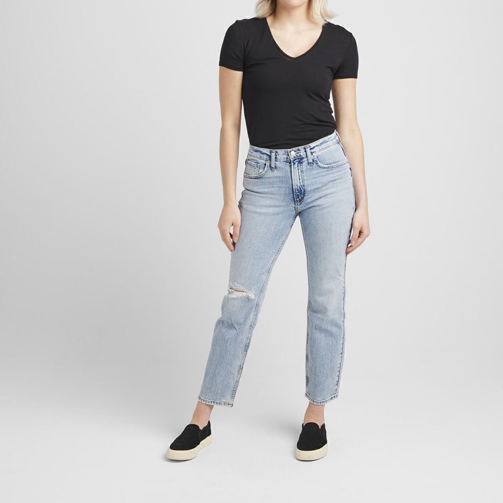 Silver Jeans Frisco High Rise Straight Leg Jeans